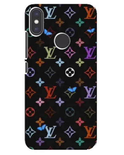 Чехол для Xiaomi Mi A2 с картинкой «Цветная монограмма LV»