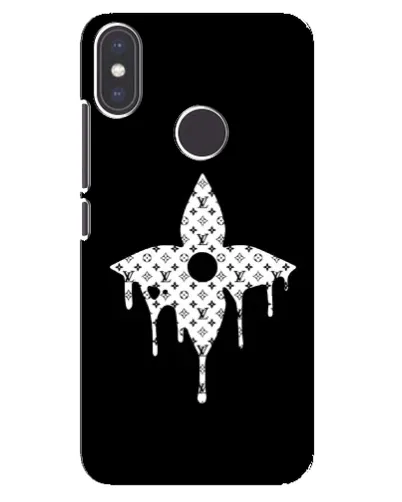 Чехол для Xiaomi Mi A2 с картинкой «Цветочная монограмма»