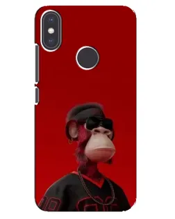 Чохол для Xiaomi Mi A2 з картинкою «Bored Ape в червоному» Чохол для Xiaomi Mi A2 з картинкою «Bored Ape в червоному»