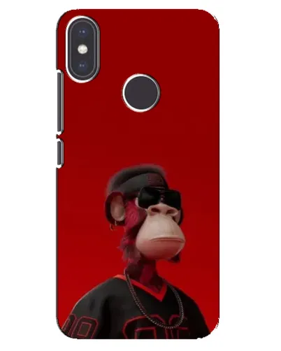 Чехол для Xiaomi Mi A2 с картинкой «Bored Ape в красном» Чехол для Xiaomi Mi A2 с картинкой «Bored Ape в красном»