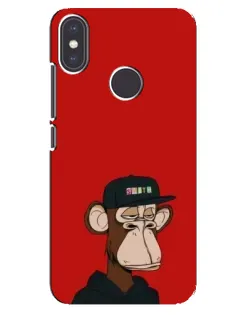 Чохол для Xiaomi Mi A2 з картинкою «Bored Ape — червоний фон» Чохол для Xiaomi Mi A2 з картинкою «Bored Ape — червоний фон»