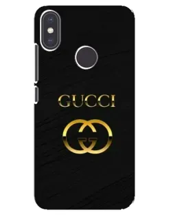 Чохол для Xiaomi Mi A2 з картинкою «Золотий логотип Gucci»
