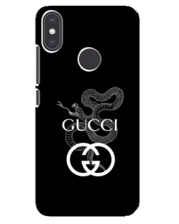 Чохол для Xiaomi Mi A2 з картинкою «Gucci — срібна змія»