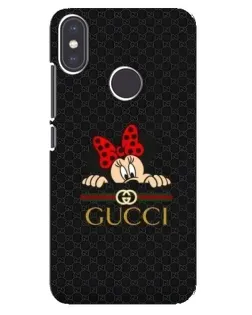 Чохол для Xiaomi Mi A2 з картинкою «Мінні Маус Gucci — чорний»