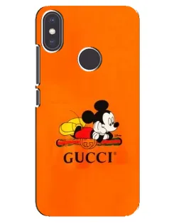 Чохол для Xiaomi Mi A2 з картинкою «Міккі Маус Gucci — помаранч»