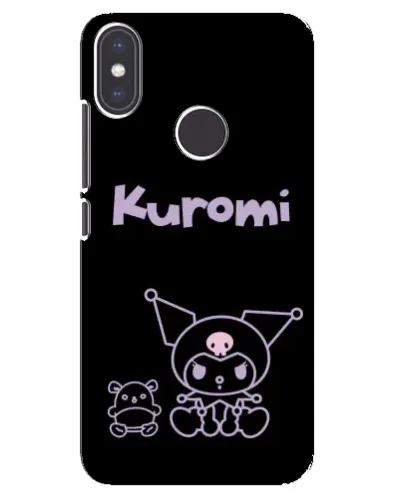 Чехол для Xiaomi Mi A2 с картинкой «Kuromi — черный минимализм»