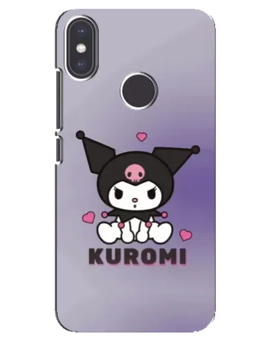 Чехол для Xiaomi Mi A2 с картинкой «Kuromi — фиолетовый арт»