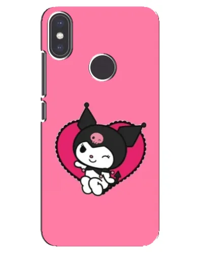 Чехол для Xiaomi Mi A2 с картинкой «Kuromi — любовь в сердце»