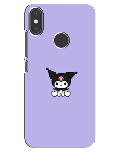 Чехол для Xiaomi Mi A2 с картинкой «Kuromi — фиолетовый минимализм»