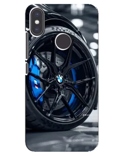 Чехол для Xiaomi Mi A2 с картинкой «Колесо BMW вблизи»