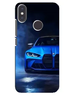 Чехол для Xiaomi Mi A2 с картинкой «Голубая BMW M4» Чехол для Xiaomi Mi A2 с картинкой «Голубая BMW M4»