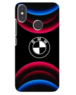 Чехол для Xiaomi Mi A2 с картинкой «Логотип BMW и неоновые дуги» Чехол для Xiaomi Mi A2 с картинкой «Логотип BMW и неоновые дуги»