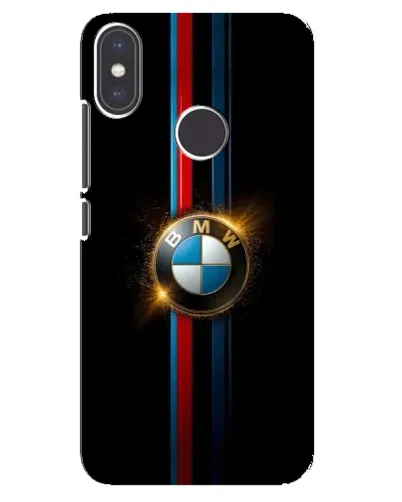 Чехол для Xiaomi Mi A2 с картинкой «BMW M-Power неон»