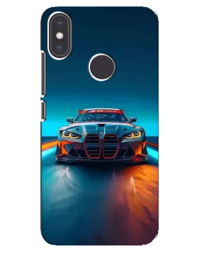 Чехол для Xiaomi Mi A2 с картинкой «BMW — огни неона» Чехол для Xiaomi Mi A2 с картинкой «BMW — огни неона»