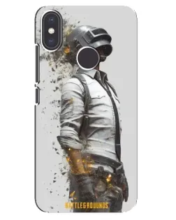 Чохол для Xiaomi Mi A2 з картинкою «PUBG — боєць у пилу»