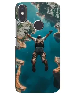 Чохол для Xiaomi Mi A2 з картинкою «PUBG — вільне падіння»