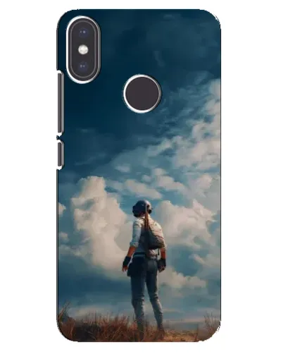 Чохол для Xiaomi Mi A2 з картинкою «Герой PUBG на скелі»