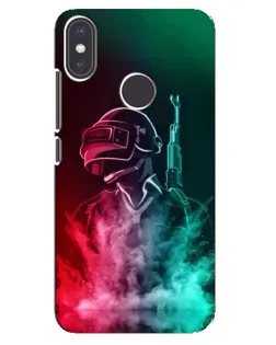 Чохол для Xiaomi Mi A2 з картинкою «PUBG — вогняний воїн»