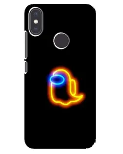Чохол для Xiaomi Mi A2 з картинкою «Among Us неонове сяйво»