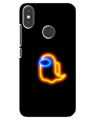 Чохол для Xiaomi Mi A2 з картинкою «Among Us неонове сяйво»