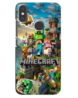 Чохол для Xiaomi Mi A2 з картинкою «Замок Minecraft»