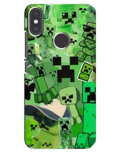Чохол для Xiaomi Mi A2 з картинкою «Кріпери Minecraft»
