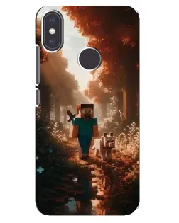 Чохол для Xiaomi Mi A2 з картинкою «Стів у лісі» Чохол для Xiaomi Mi A2 з картинкою «Стів у лісі»