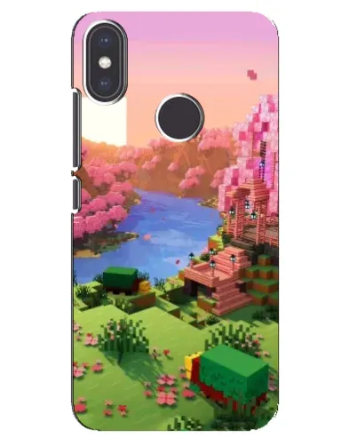 Чохол для Xiaomi Mi A2 з картинкою «Рожеве дерево Minecraft» Чохол для Xiaomi Mi A2 з картинкою «Рожеве дерево Minecraft»