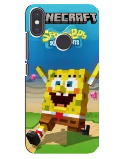 Чохол для Xiaomi Mi A2 з картинкою «Губка Боб Minecraft» Чохол для Xiaomi Mi A2 з картинкою «Губка Боб Minecraft»