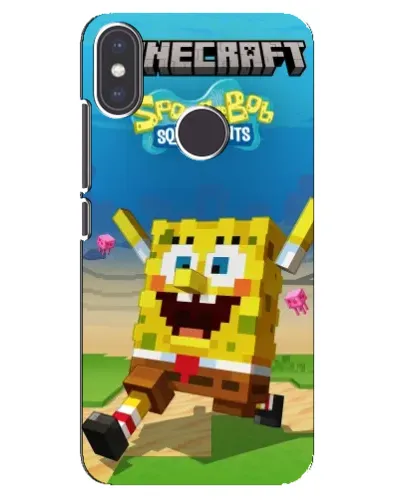 Чехол для Xiaomi Mi A2 с картинкой «Губка Боб Minecraft» Чехол для Xiaomi Mi A2 с картинкой «Губка Боб Minecraft»