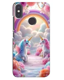 Чехол для Xiaomi Mi A2 с картинкой «Радуга и единороги» Чехол для Xiaomi Mi A2 с картинкой «Радуга и единороги»
