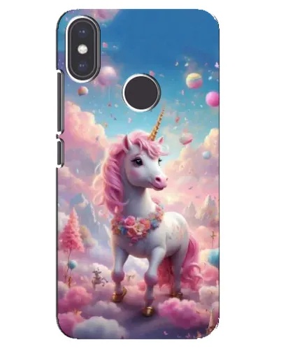 Чехол для Xiaomi Mi A2 с картинкой «Единорог среди облаков»