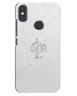 Чохол для Xiaomi Mi A2 з картинкою «Івана 3:16 Хрест»