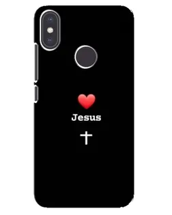 Чохол для Xiaomi Mi A2 з картинкою «Серце - Jesus»
