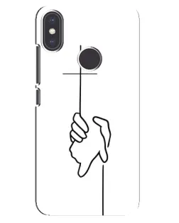 Чохол для Xiaomi Mi A2 з картинкою «Рука тримає»