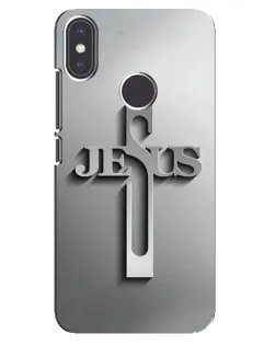 Чехол для Xiaomi Mi A2 с картинкой «Металлический крест Jesus» Чехол для Xiaomi Mi A2 с картинкой «Металлический крест Jesus»