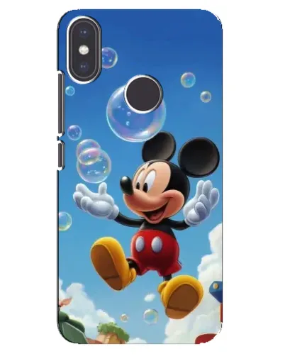 Чехол для Xiaomi Mi A2 с картинкой «Mickey и мыльные пузыри»