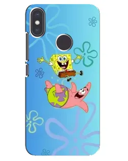 Чехол для Xiaomi Mi A2 с картинкой «Спанч Боб и Патрик» Чехол для Xiaomi Mi A2 с картинкой «Спанч Боб и Патрик»