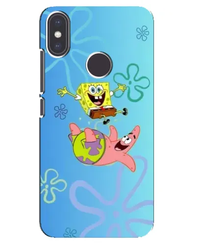 Чехол для Xiaomi Mi A2 с картинкой «Спанч Боб и Патрик»