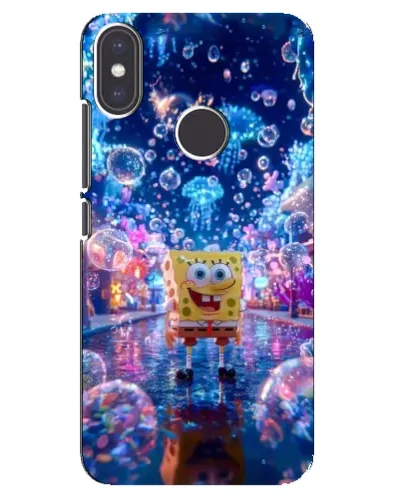 Чехол для Xiaomi Mi A2 с картинкой «Неоновый океан»