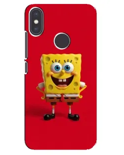 Чехол для Xiaomi Mi A2 с картинкой «Спанч Боб на красном» Чехол для Xiaomi Mi A2 с картинкой «Спанч Боб на красном»