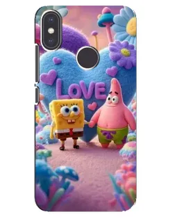 Чехол для Xiaomi Mi A2 с картинкой «Губка Боб Патрик» Чехол для Xiaomi Mi A2 с картинкой «Губка Боб Патрик»