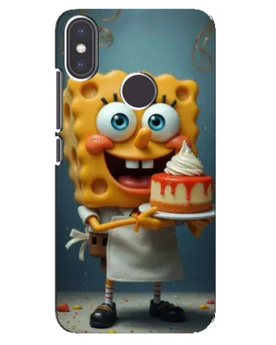 Чехол для Xiaomi Mi A2 с картинкой «Повар Спанч Боб»