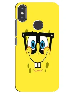Чехол для Xiaomi Mi A2 с картинкой «Минималистичный Спанч Боб» Чехол для Xiaomi Mi A2 с картинкой «Минималистичный Спанч Боб»