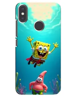 Чехол для Xiaomi Mi A2 с картинкой «Спанч Боб под водой» Чехол для Xiaomi Mi A2 с картинкой «Спанч Боб под водой»