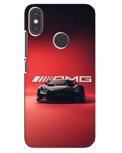 Чехол для Xiaomi Mi A2 с картинкой «Mercedes AMG — красная линия»