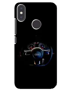 Чохол для Xiaomi Mi A2 з картинкою «Салон Audi — кермо»
