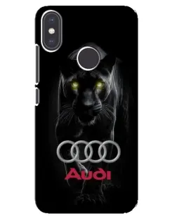 Чехол для Xiaomi Mi A2 с картинкой «Пантера и Audi» Чехол для Xiaomi Mi A2 с картинкой «Пантера и Audi»