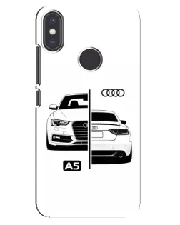 Чехол для Xiaomi Mi A2 с картинкой «Audi — контрастный дизайн» Чехол для Xiaomi Mi A2 с картинкой «Audi — контрастный дизайн»
