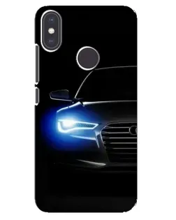 Чехол для Xiaomi Mi A2 с картинкой «Неоновый взгляд Audi» Чехол для Xiaomi Mi A2 с картинкой «Неоновый взгляд Audi»